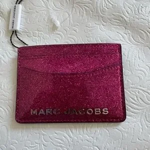 Marc Jacobs | Bags | Marc Jacobs Glitter Trademarc Card Case